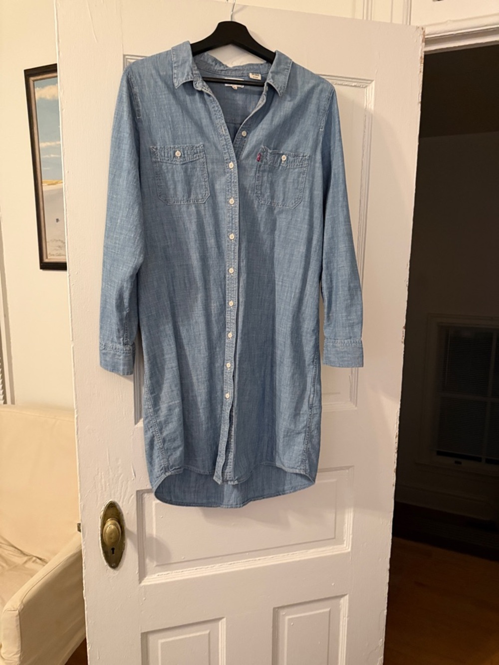 Levi's Light Blue Denim Shirt Dress